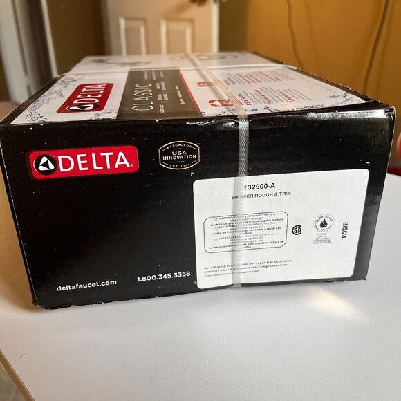 Delta Classic Chrome 1-handle Multi-function 5.0000-in Round Shower Faucet New - Picture 10 of 11